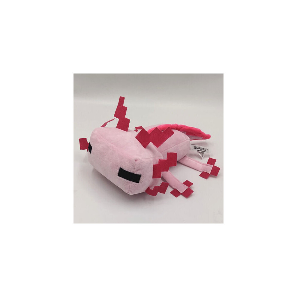 (  30cm Pink Salamander) Minecraft Blue/Pink Plush Doll Rare Axolotl Soft Plush Stuffed Toy Gift