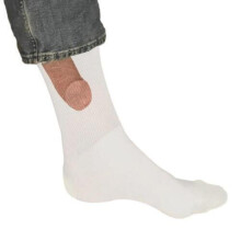 ( white) PENIS Socks for Men NOVELTY JOKE FUNNY PRANK PRINTING UK GIFT