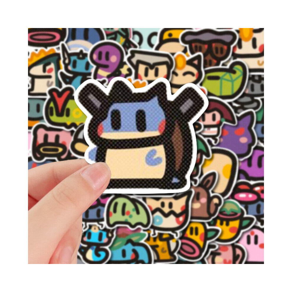 200 Pieces Pokémon Cute Avatar Handbook Desktop Waterproof Stickers