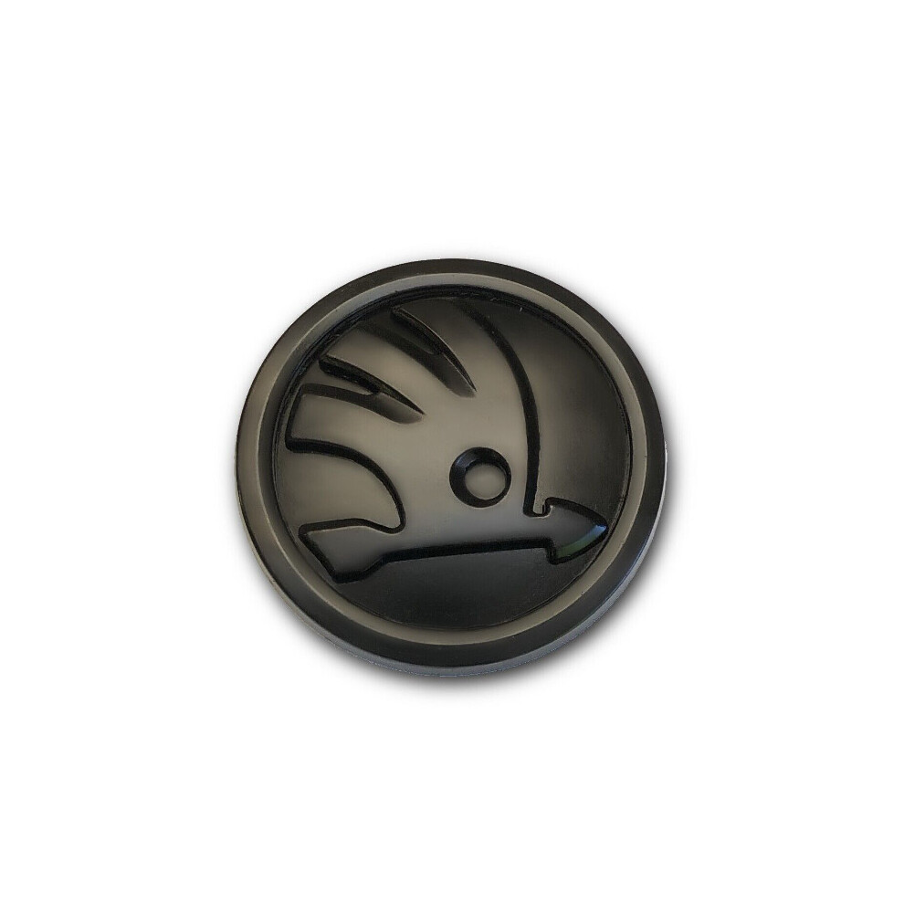 Skoda Emblem Badge 80Mm Vrs Fabia Octavia Black 5601103452335