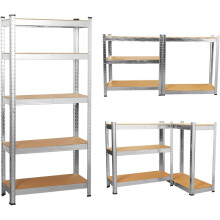 5 Tier Garage Shelves Metal Storage Shelving Heavy Duty Shed Storage Racking 90x40x180cm for Warehouse Workshop Office