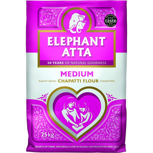 Elephant Atta Medium 25Kg ( pack of 1 )