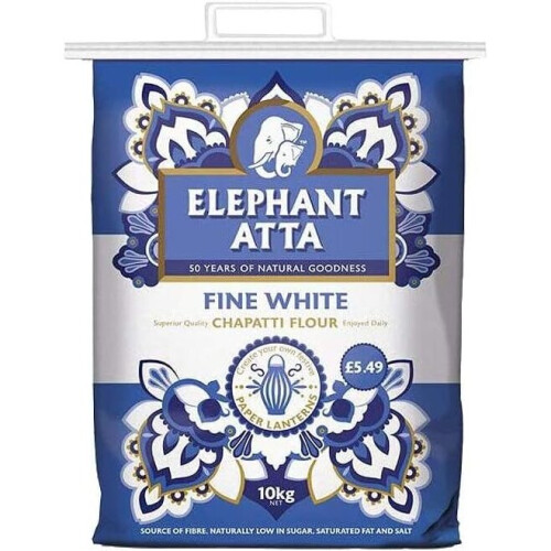 Elephant Atta White 10Kg ( pack of 1 ) 1