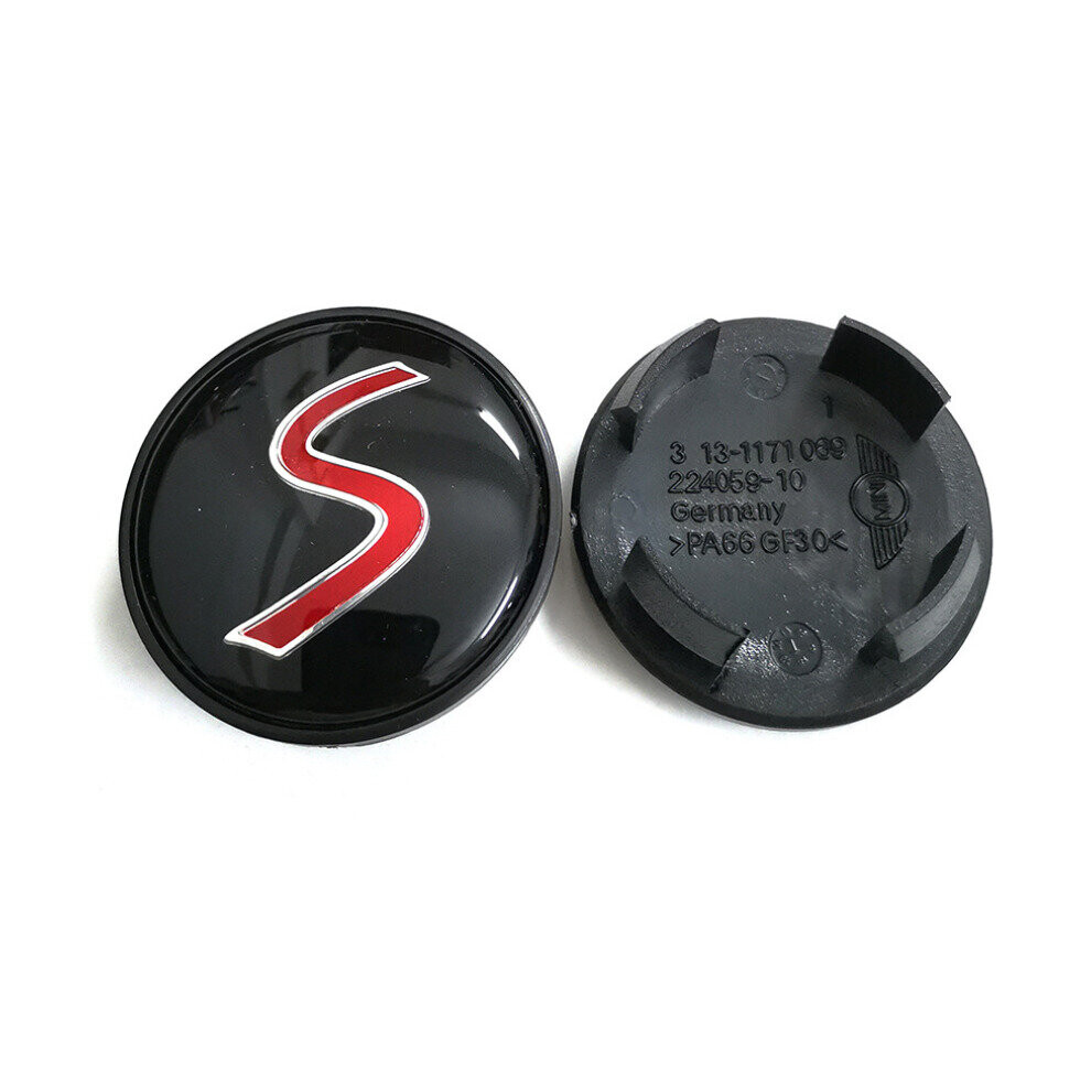 4pcs 54mm Mini Cooper S Logo Wheel Center Cap-image-OPC-PC89M5Z-NEW