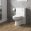 Bathroom Concealed Cistern WC Toilet Unit Only 500 x 330mm Gloss White Flat Pack 8