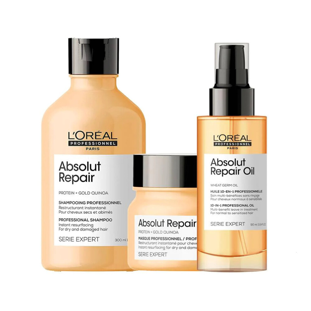 L'Oreal Professionnel Serie Expert Absolut Repair Gold Trio - UK