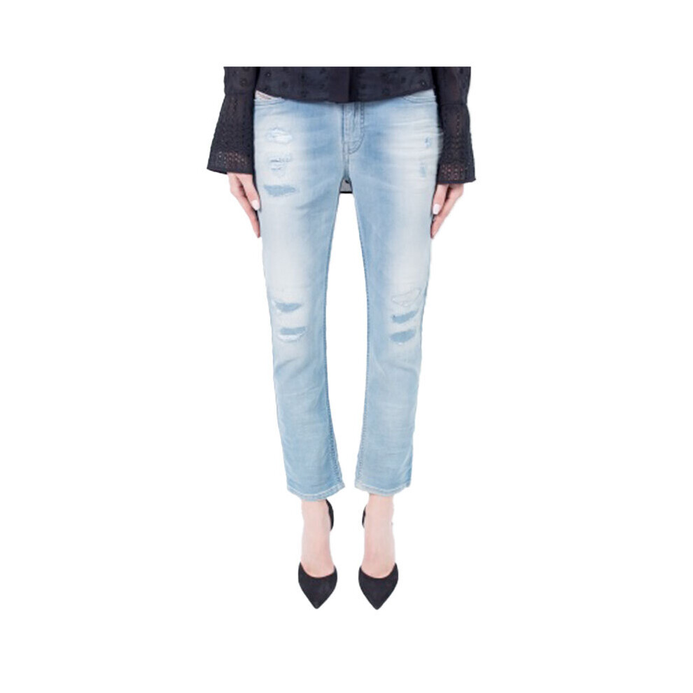 Diesel (W27 L27) Rizzo Ne 0673M Womens Denim Jeans Tape Leg Red