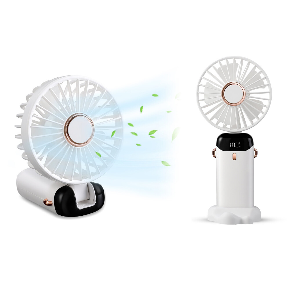 Asab Usb Rechargeable Handheld Fan Small Portable Silent Desk Fan