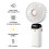USB Rechargeable Handheld Fan Small Portable Silent Desk Fan 9