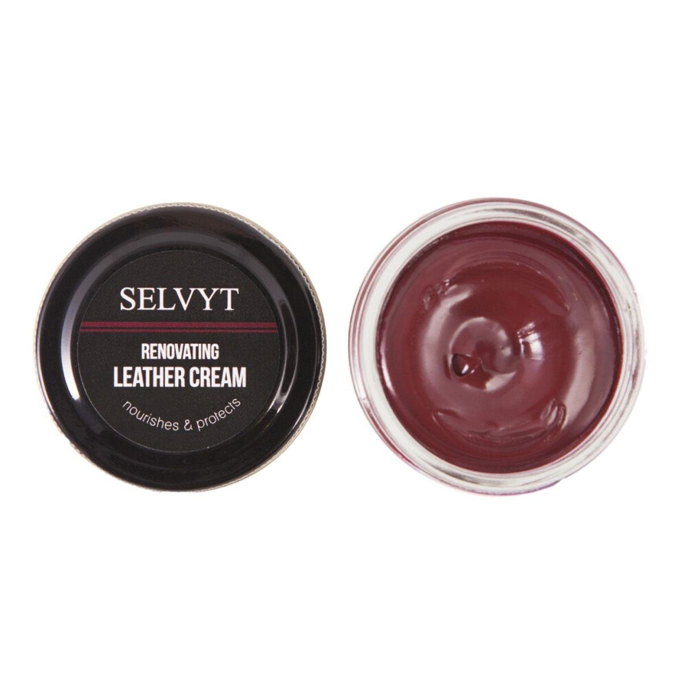 (Burgundy) Selvyt Renovating Leather Cream Polish