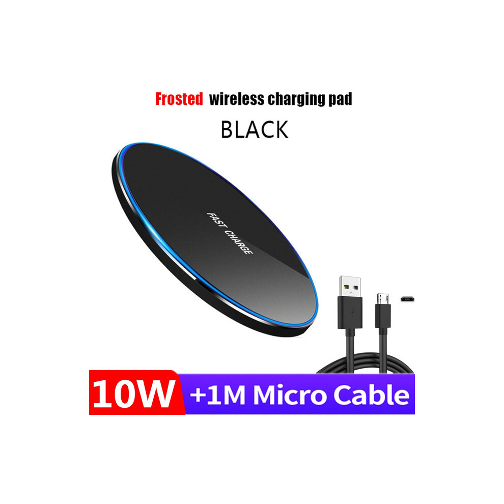 Photos - Other for Mobile 15W10W Wireless Charger Pad for iPhone 14 13 12 Pro Max X Samsung Xiaomi Phone Qi Chargers Induction(10W Black with Cable)