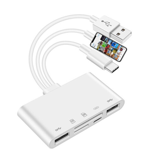OTG USB Camera Multimemory Adapter For Micro-SD TF Card Reader Kit For Iphone Ipad For Apple 13 Converter 1