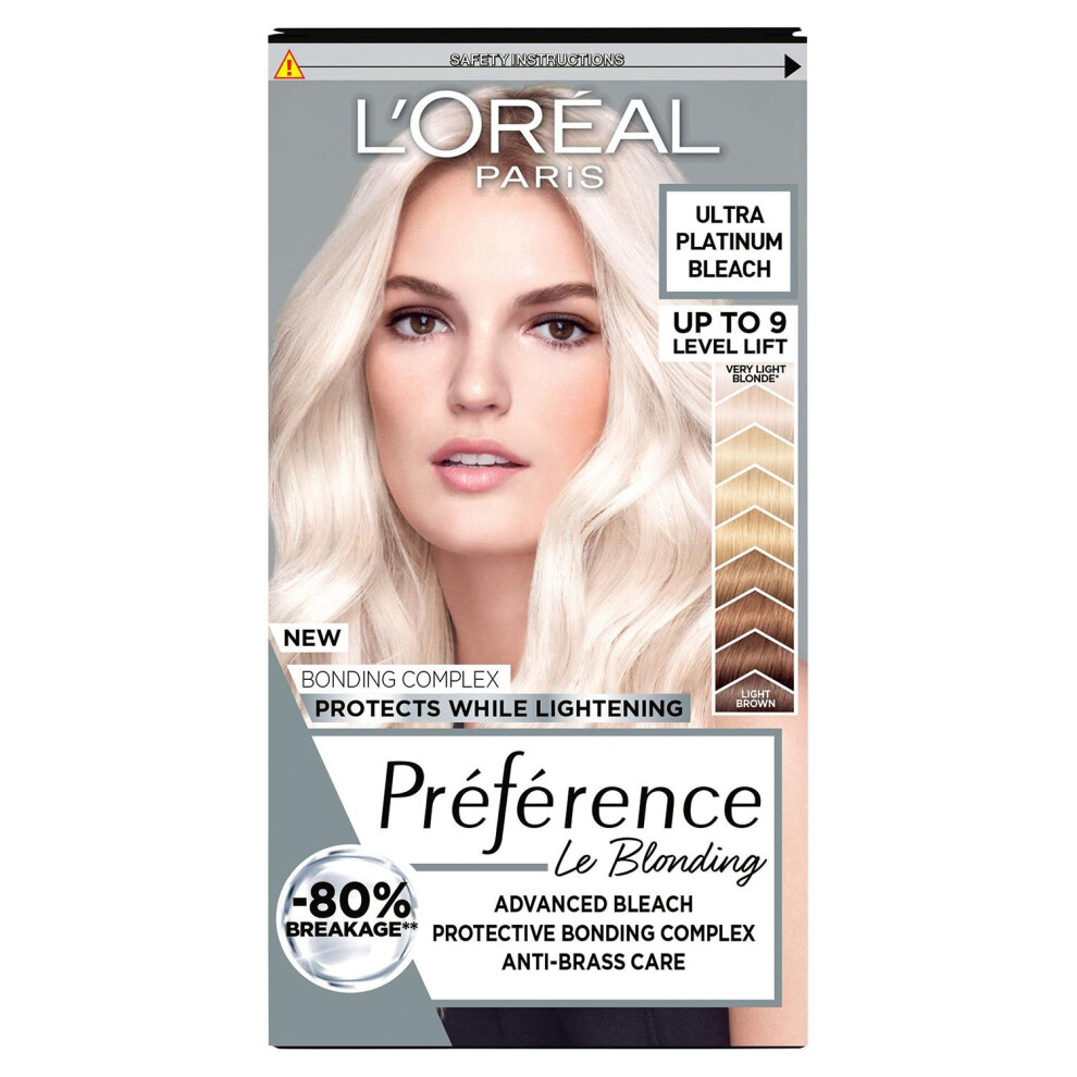 L'Oreal Preference Permanent Hair Dye, Extreme Platinum, 1 Application