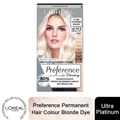 L’Oréal Paris L'Oreal Preference Permanent Hair Dye, Extreme Platinum, 1 application 1