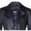 (XL) Men's Black Leather Full Length  Long Overcoat 4