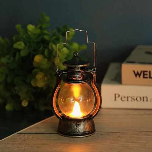 Battery operated shop oil lamp