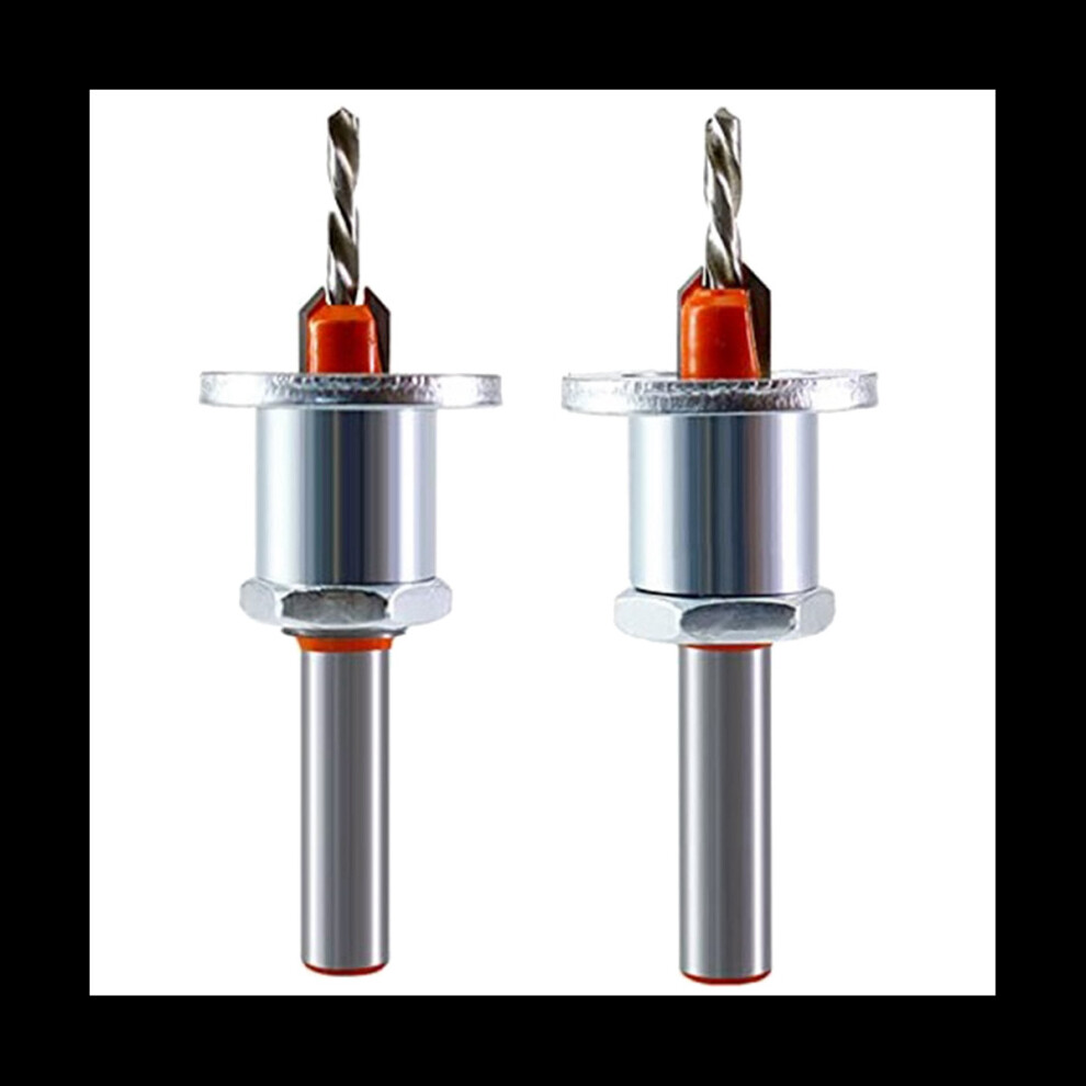 2 Pack 8Mm Metal Countersink With Depth Stop, Metal Drilling Wood Drill Bits For Woodworking, Plastic, Drilling 4763710679107