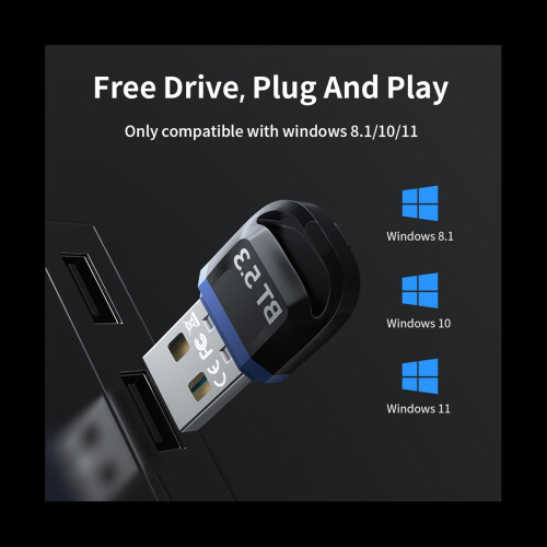 USB Bluetooth Adapter for Pc USB Bluetooth Dongle 5.3 Wireless Bluetooth Connector Receptor USB Key for Computer 2