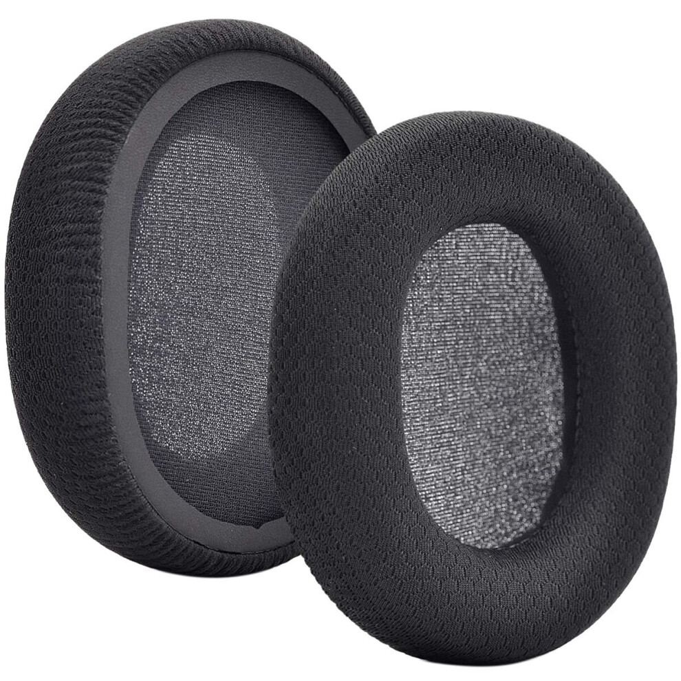 Fabric Ear Pads Cushion Earmuffs Replacement For Steelseries Arctis 3/Arctis5/Arctis7/Arctis9/Arctis 1 Gaming Headset Black 4763710674683