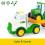 John Deere Farmin' Friends Hauling Tractor Toy Set, Farm Set for Toddlers, Push Along Toys for Children, Baby Interactive Toy, Push Along Toy Suitable for 18 2