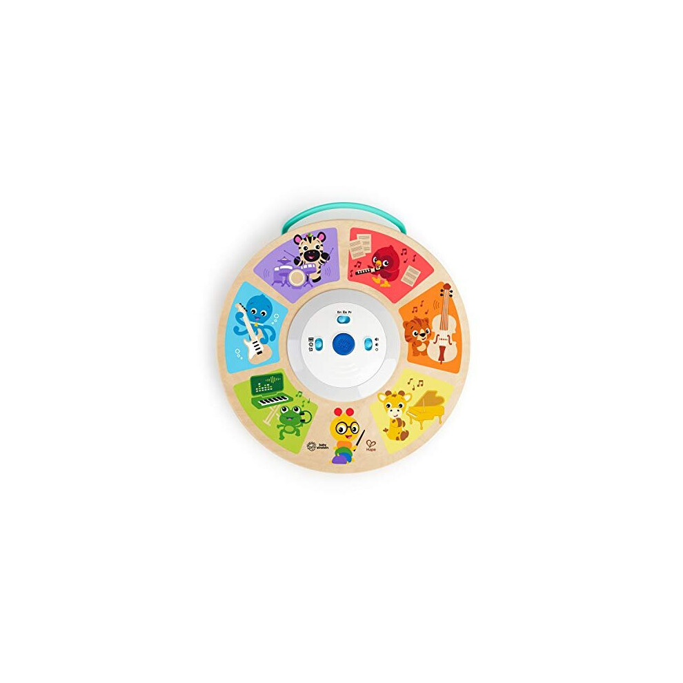 Baby Einstein , Hape, Cal's Smart Sounds Symphony Magic Touch Wooden Electronic Activity Toy 3 Languages (English, French & Spanish), 3 Modes, Ages 6