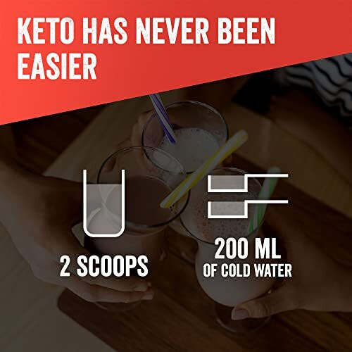 SlimFast Advanced Keto Fuel Shake, Smooth Mocha Flavour, 10 Servings, 350g 2