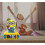 Digital Alarm Night Light-Snooze Function-Minions Sound Effects-Luminous Clock with Bob, Yellow/Blue 7