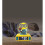 Digital Alarm Night Light-Snooze Function-Minions Sound Effects-Luminous Clock with Bob, Yellow/Blue 8