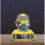 Digital Alarm Night Light-Snooze Function-Minions Sound Effects-Luminous Clock with Bob, Yellow/Blue 9