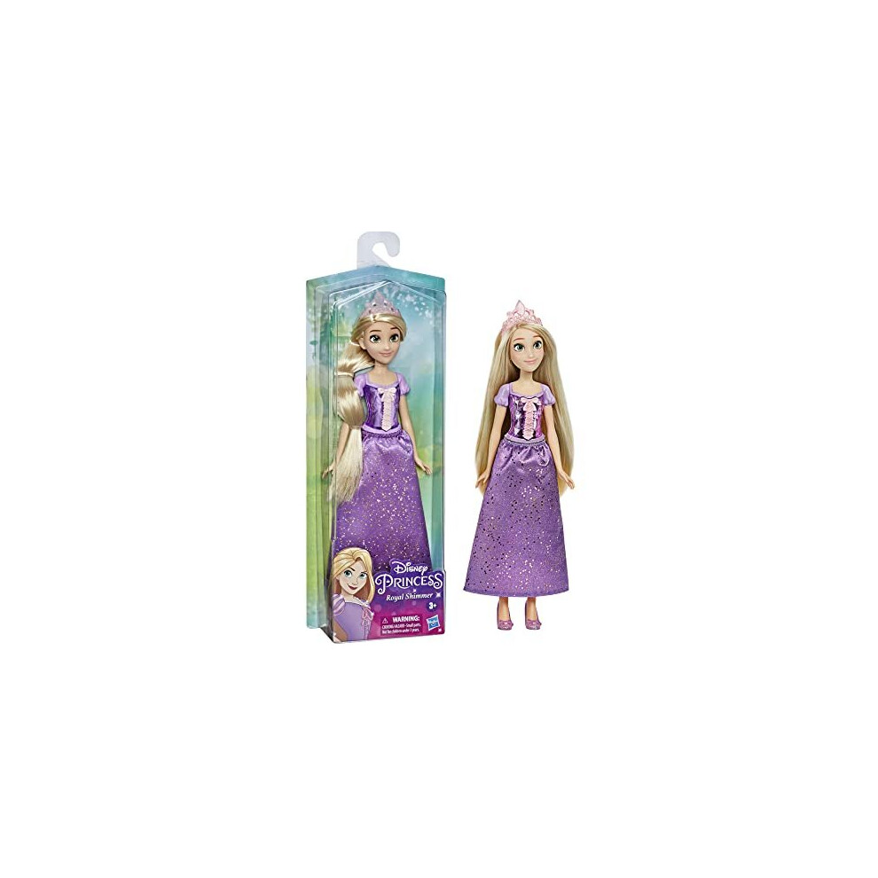 Royal Shimmer Rapunzel Doll, Fashion Doll with Skirt and Accessories, Toy for Kids Ages 3 and Up