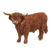13919 Highland Bull Farm World Toy Figurine for children aged 3-8 Years