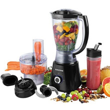 EK4246 Deluxe 3 In 1 Jug Blender, Smoothie Maker and Mini Food Processor, 1.5L Blending Jug & 600ml Sports Bottle, Healthy Soup Maker, Chop Blend &