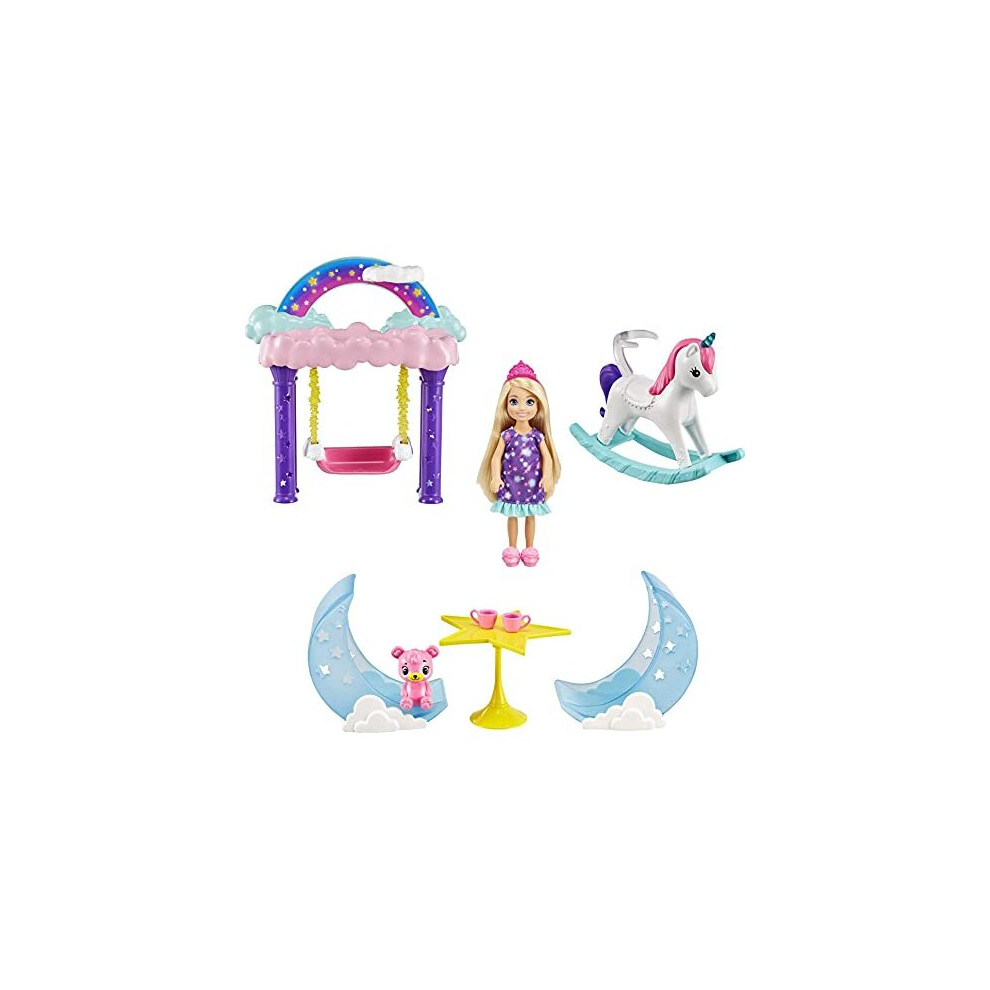Barbie Dreamtopia Chelsea Princess Doll & Fairytale Sleepover Playset