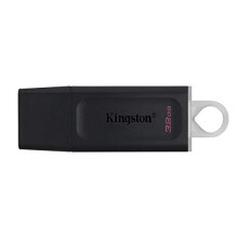 DataTraveler Exodia DTX/32GB Flash Drive USB 3.2 Gen 1 - with Protective Cap and Keyring in Multiple Colours, black