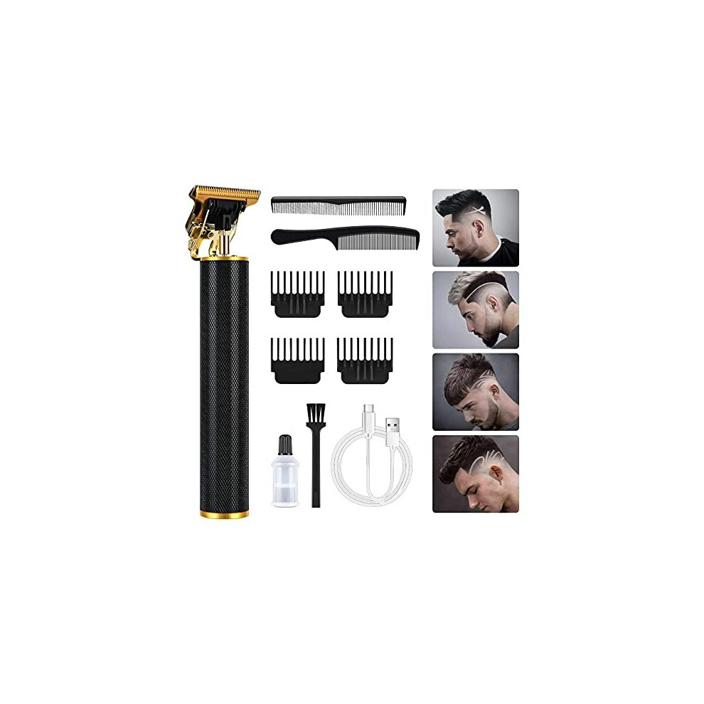 Hair Clippers for Men, Cordless Clippers Electric Hair Trimmer Beard Trimmer Set, Waterproof Detail Beard Shaver, T-Blade Trimmer Grooming Cutting Kit