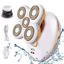 2021 Upgrade Electric Lady Shaver, Women Razor Painless Bikini Razor, Waterproof Female Shaver with Cleansing Brush, Rechargeable and Cordless Trimmer