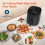 COSORI Air Fryer 4.7L, 9-in-1 Compact Air Fryers Oven, Max 230 Setting, 30 Recipes Cookbook, Digital Temperd Glass Display, Quiet, 4 Portions, 1500W 4