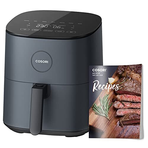 COSORI Air Fryer 4.7L, 9-in-1 Compact Air Fryers Oven, Max 230 Setting, 30 Recipes Cookbook, Digital Temperd Glass Display, Quiet, 4 Portions, 1500W