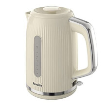 Bold Vanilla Cream Electric Kettle | 1.7L | 3kW Fast Boil | Cream & Silver Chrome [VKT223]
