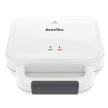 Deep Fill Toastie Maker | 2 Slice Sandwich Toaster | Non-Stick Plates | Cooks a Toastie in 5 Minutes | White [VST091]