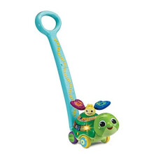 2-in-1 Push & Discover Turtle, Baby Walker with Sounds, Music and Phrases, Baby Musical Toy with Learning Games and Motion Sensors, preschool Toy with