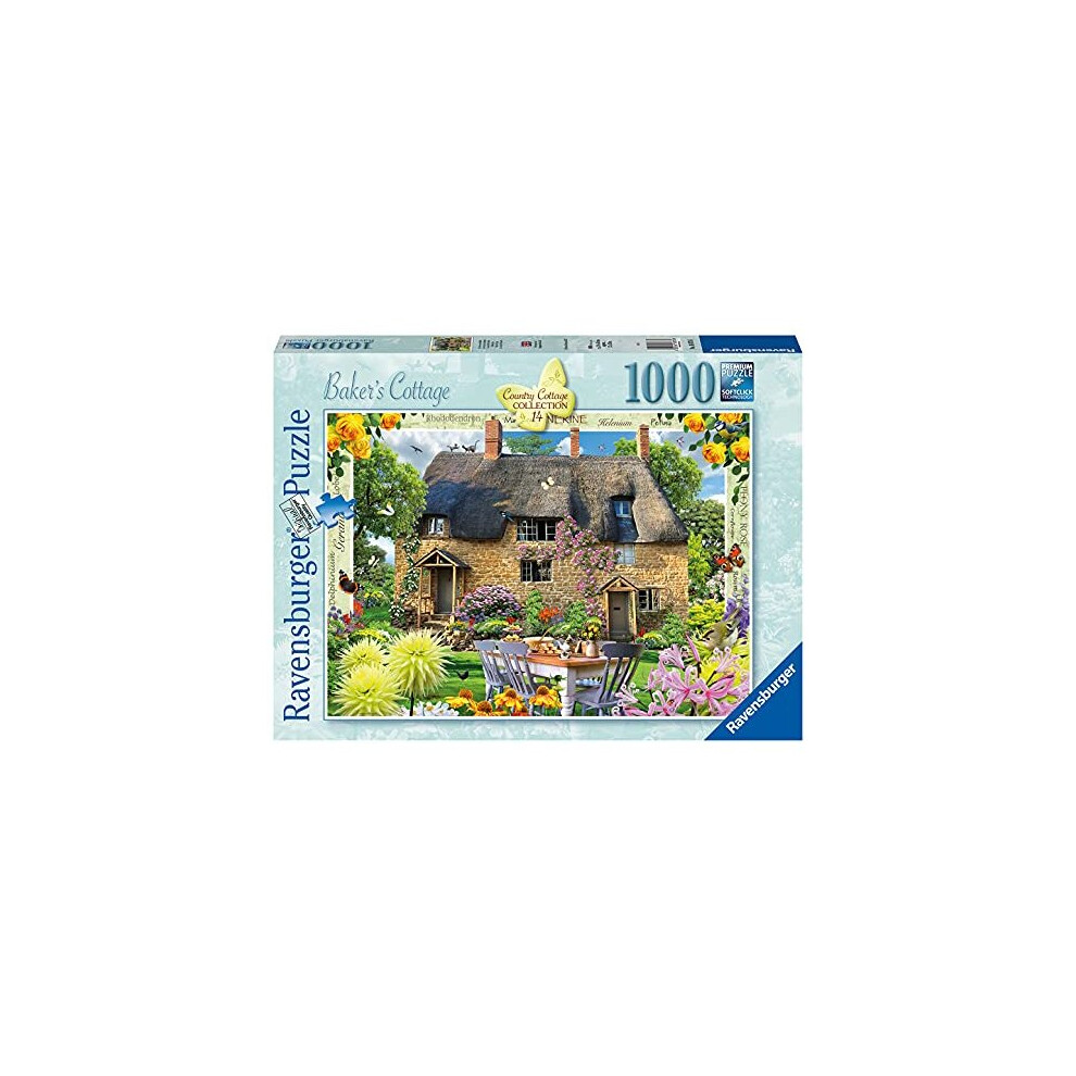 Country Cottage No.14 - Baker's Cottage 1000 Piece Jigsaw Puzzles for Adults & Kids Age 12 Years Up