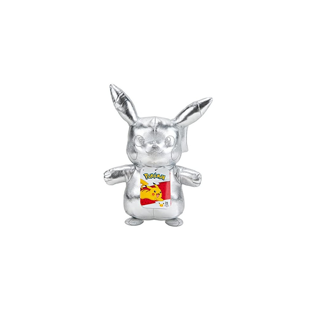 POKÃMON 25TH CELEBRATION 8INCH PLUSH - SILVER PIKACHU