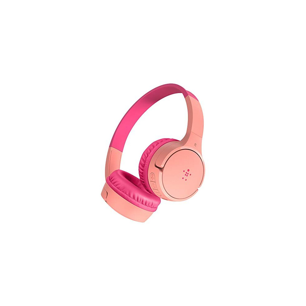 SoundForm Mini Kids Wireless Headphones with Built in Microphone, On Ear Headsets Girls and Boys For Online Learning, School, Travel Compatible with