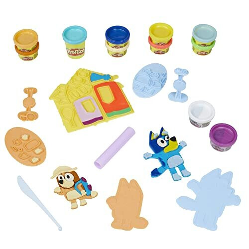 Play-Doh Bluey Make 'n Mash Costumes Playset with 11 Pots 2