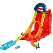 Track Builder Unlimited Fuel Can Stunt Box, Track Building Pack for Stunting & Racing, Toy Car & Track Storage, Connects to Other Sets, Gift for Kids
