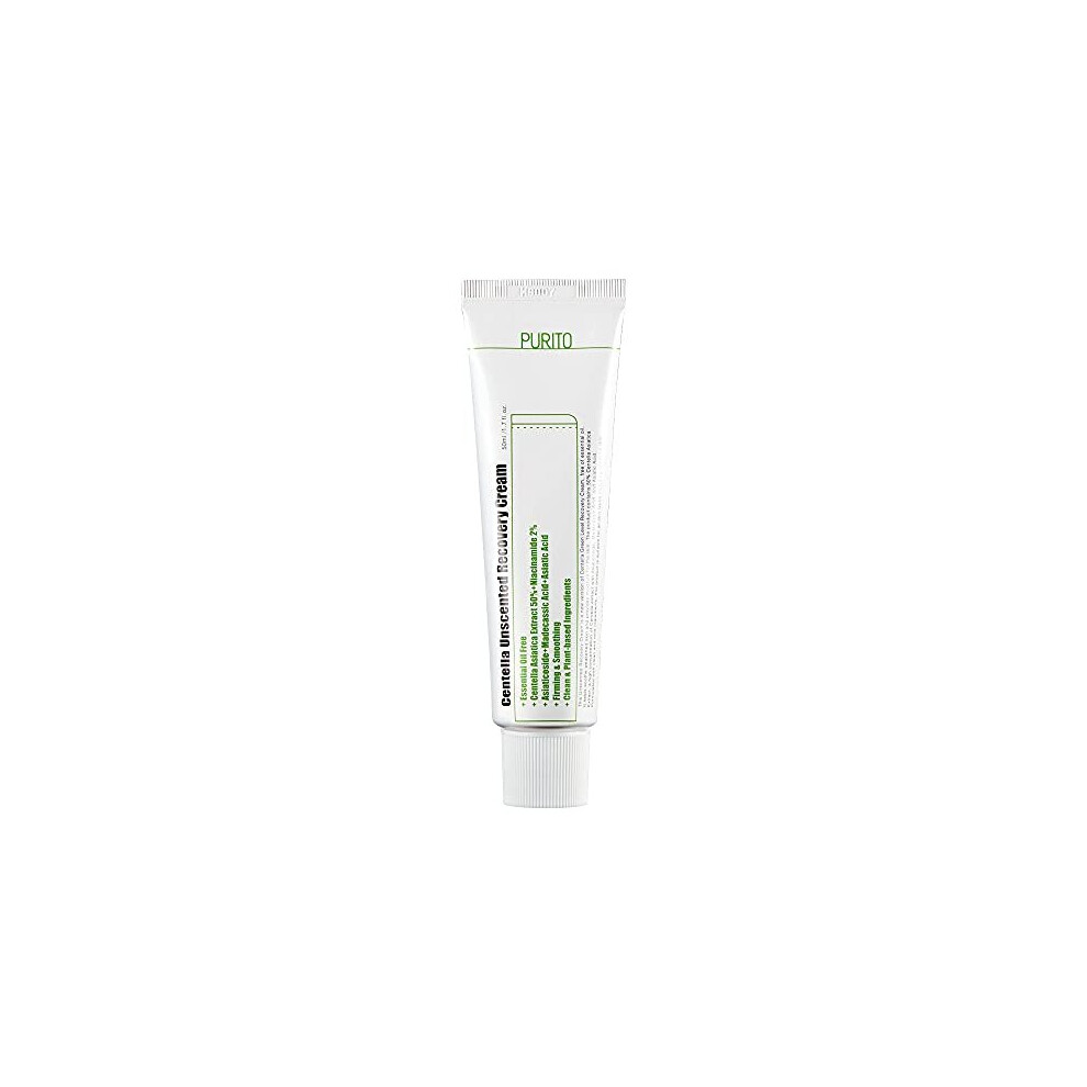 Centella Unscented Recovery Cream 50ml / 1.7 fl.oz Witch Hazel-free, Vegan, Skin barrier