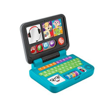 Laugh & Learn Let's Connect Laptop - UK English Edition, electronic toy with Smart Stages learning content for infants and toddlers