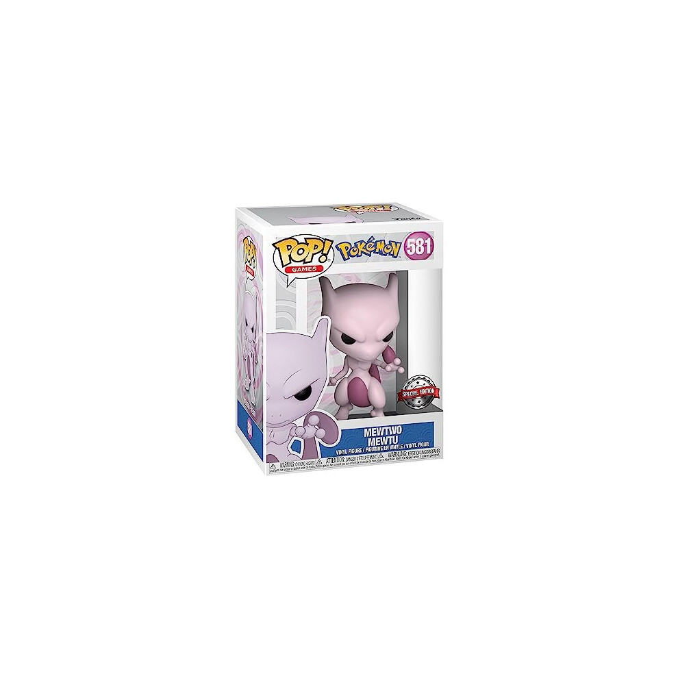 POP! Games: Pokemon - Mewtwo - Collectable Vinyl Figure For Display - Gift Idea - Official Merchandise - Toys For Kids & Adults - Video Games Fans -