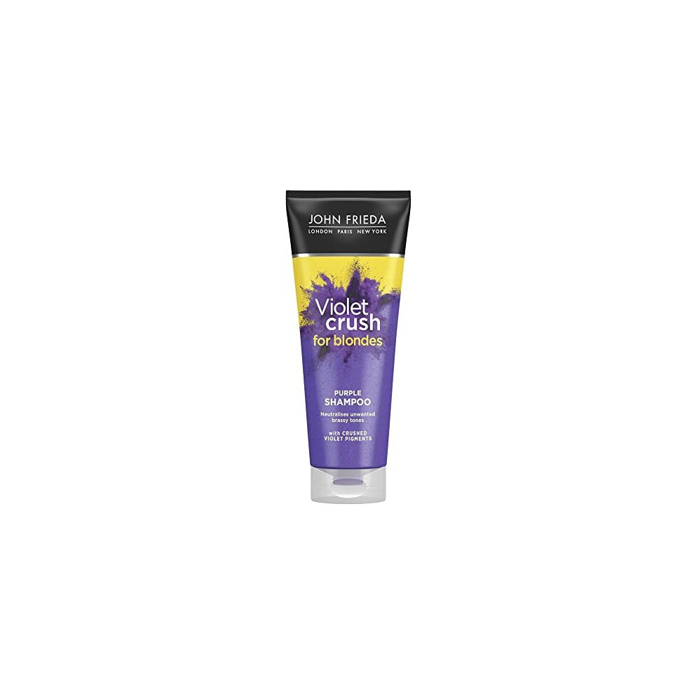 John Frieda Purple Violet Crush For Blondes Toning Shampoo For Blonde Hair, Shampoo For Blondes 250 Ml